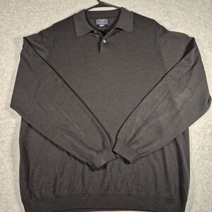 Brooks Brothers Mens Size XL Extra Fine Italian Merino Wool Pullover Sweater